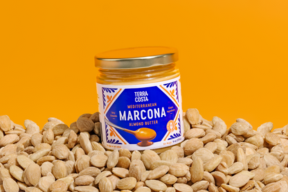 Mediterranean Grain-Free Tigernut Granola with Marcona Almond Butter and Dark Chocolate, and Marcona Almond Butter