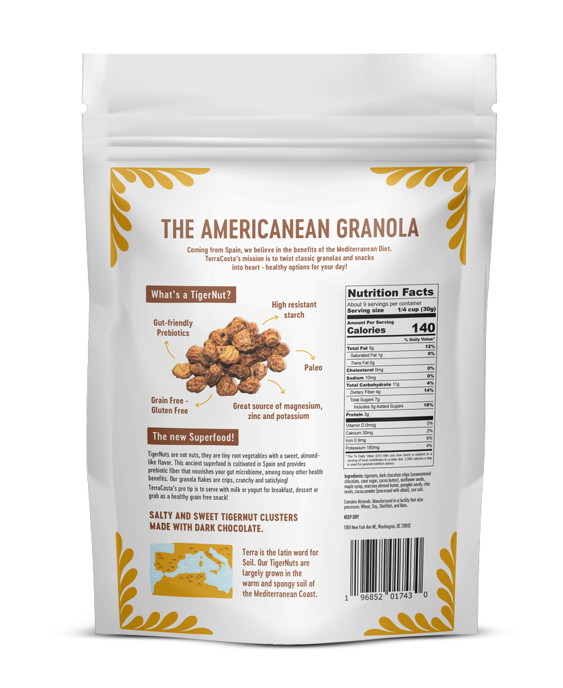 Mediterranean Grain-Free Tigernut Granola with Dark Chocolate
