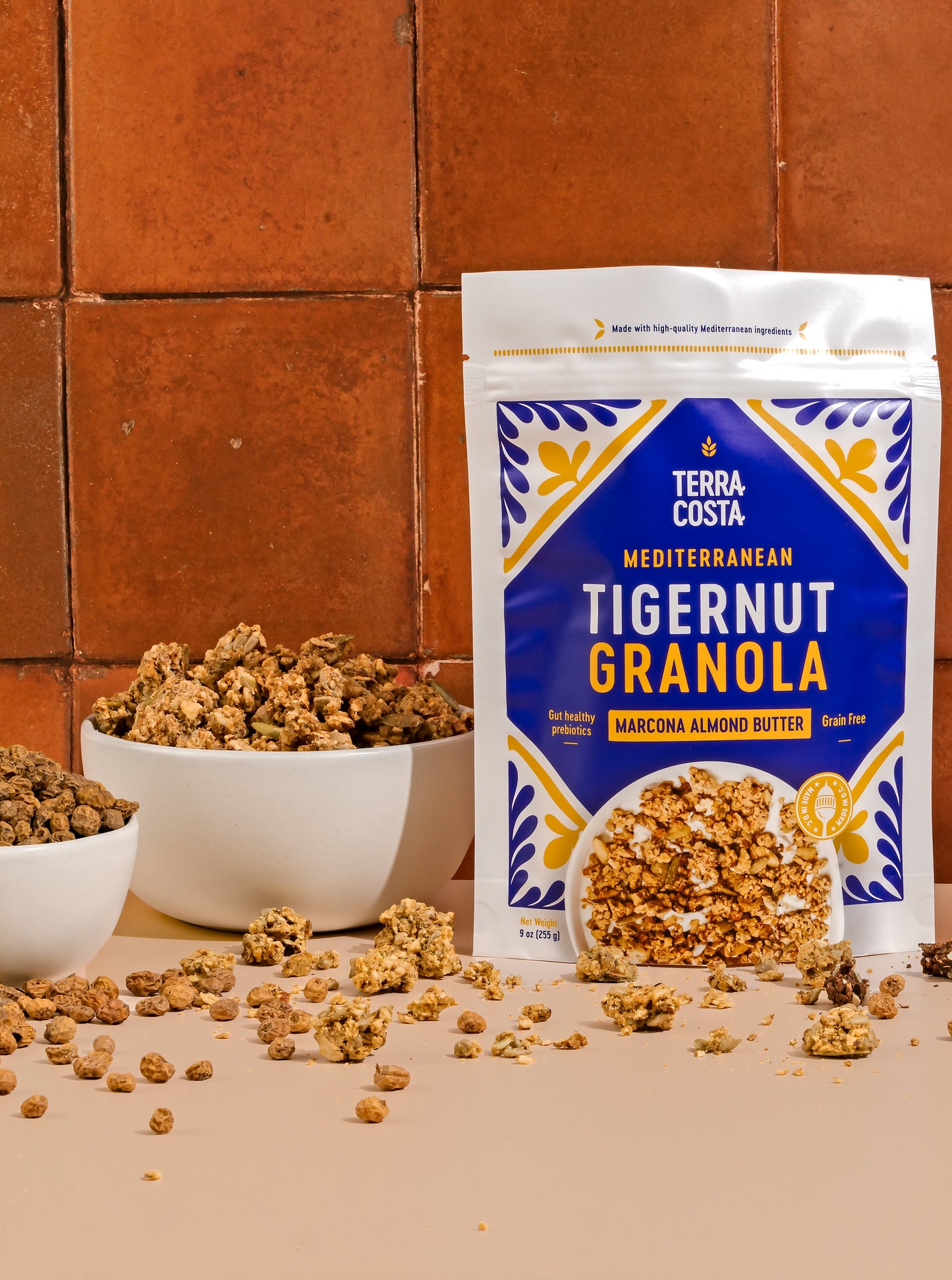Mediterranean Grain-Free Tigernut Granola with Marcona Almond Butter